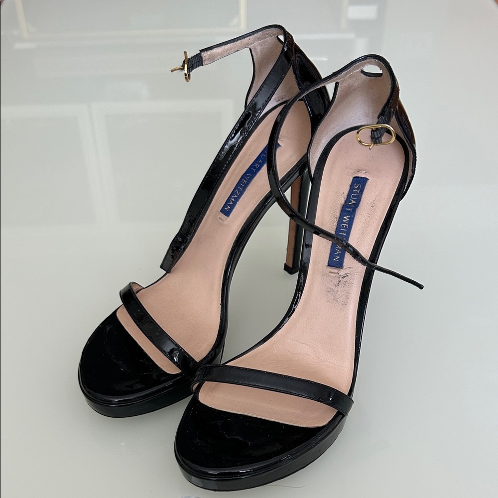 Stuart Weitzman Nudist Platform Sandal Heels